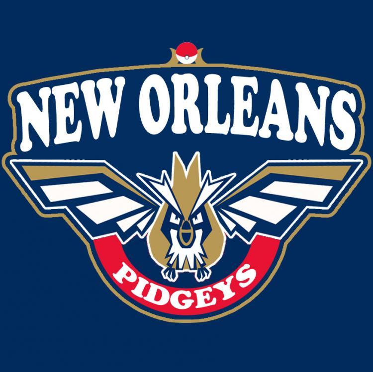New Orleans Pelicans Pokemon logo DIY iron on transfer (heat transfer)
